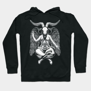 Baphomet Skull Etching Hoodie